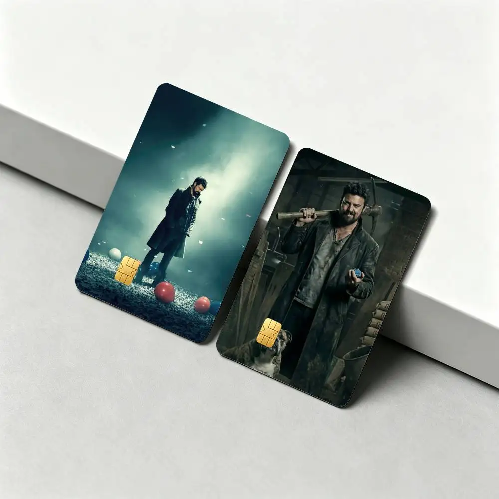 The B-Boys Billy Butcher K-Karl  1Set 4Pcs Waterproof Card Skin Stickers for Credit Bus IC Cards