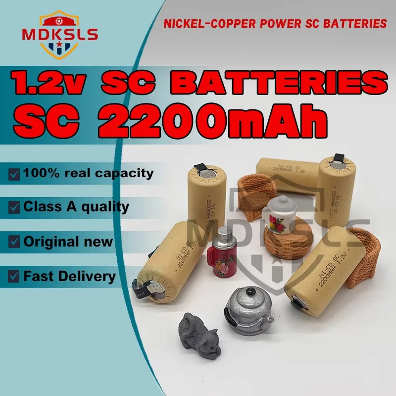 2200mAh Ni-Cd Rechargeable Battery for Makita Bosch Hitachi and DeWalt Power Tools, Screwdriver Battery, 1.2V, High Quality