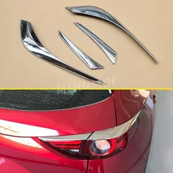 Chrome Tail Light Cover Taillight Trims Surrounds For Mazda CX-5 KF 2017 2018 2019 2020 2021 Accessories