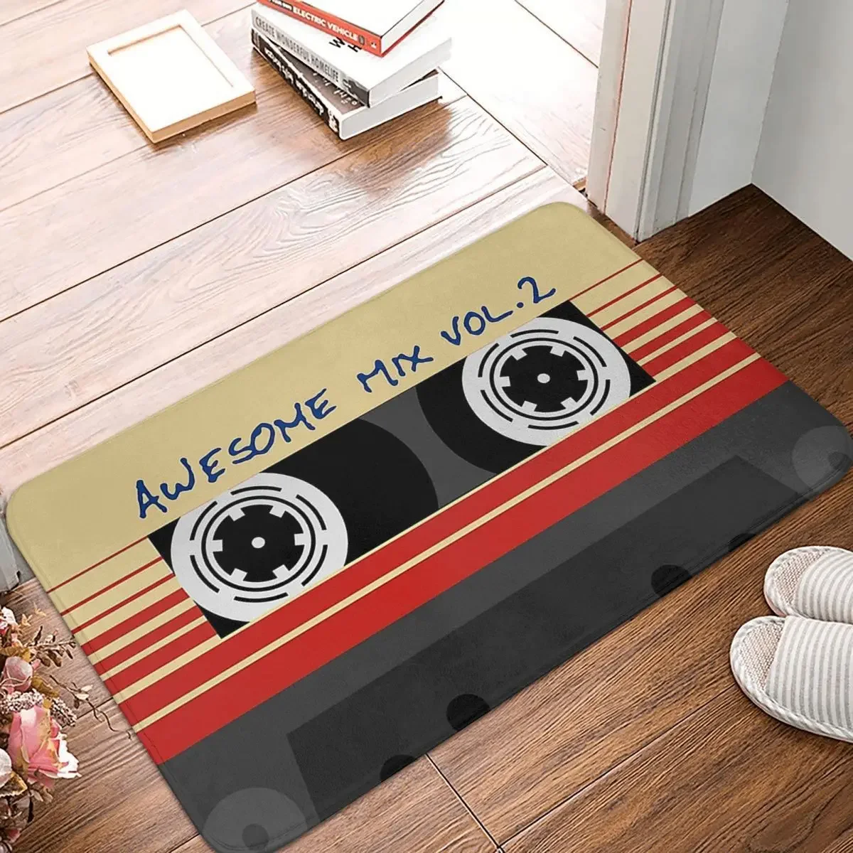 

Recorded Music Cassette Old School Anti-Slip Doormat Bath Mat Sunset Mix Balcony Carpet Welcome Rug Bedroom Decor