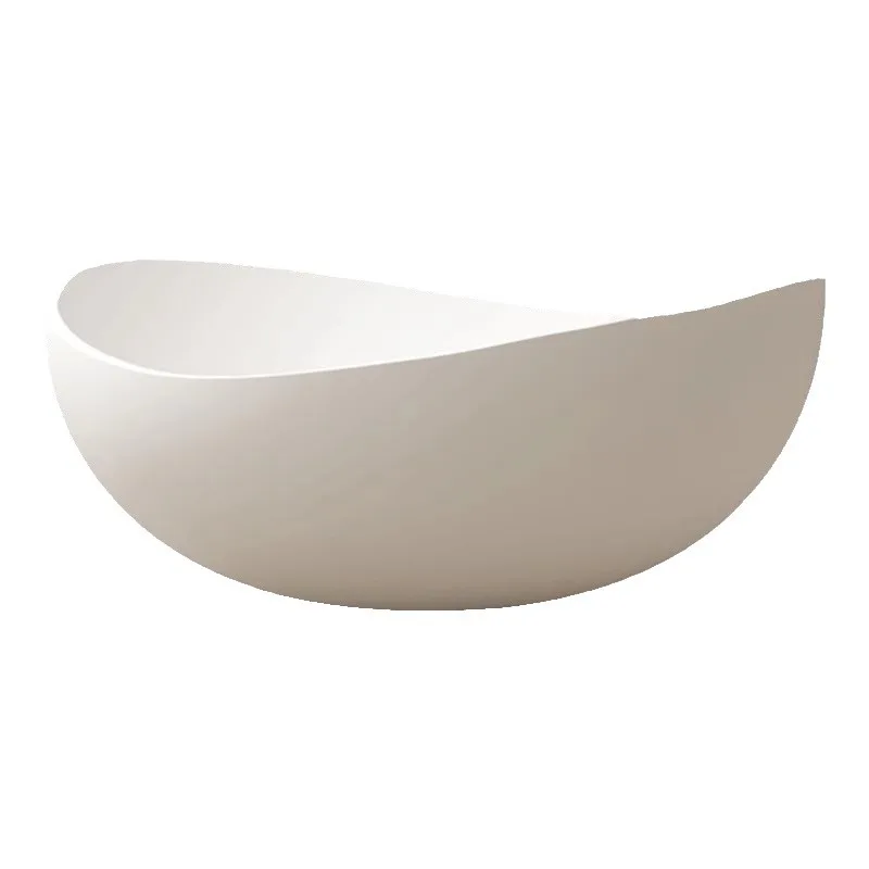 

Ванна из искусственного камня, отдельностоящая, нестандартной формы, большая вместимость, круглая.