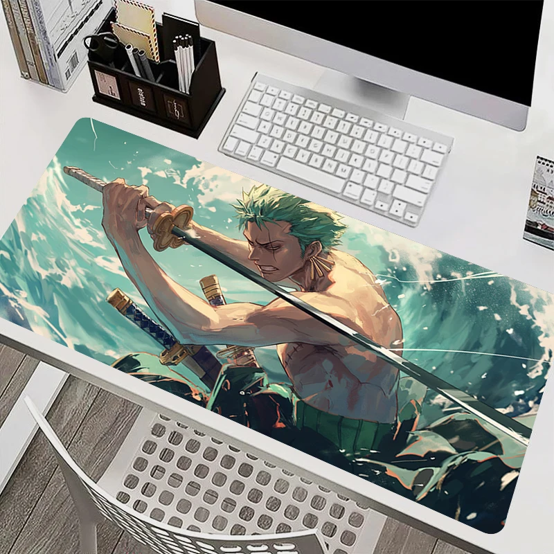 Tapis de souris accessoires PC tapis de clavier tapis de bureau anti-dérapant HD une pièce Zoro tapis de souris en caoutchouc tablette tapis de jeu tapis étendu