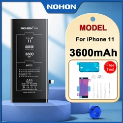 Nohon High Capacity 3600mAh Battery For iPhone 11 Replacement Bateria For apple 11 With Tools