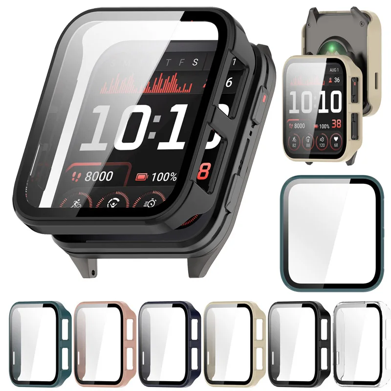 Защитное стекло + чехол для Garmin Venu X1, полноэкранная защита, жесткий бампер из поликарбоната, защитный чехол, умный аксессуар