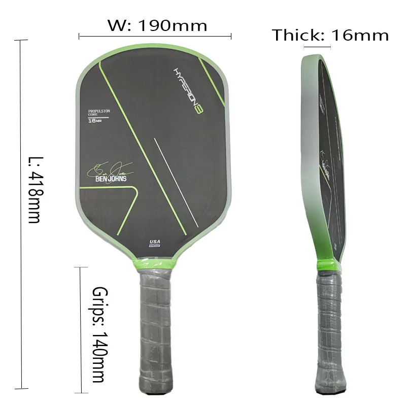 SONGYI Hyperion 3 Pickleball Paddle 16mm GEN3 EVA Foam Core Tournament-Grade elasticity Non-slip Comfort Grip Reduces Fatigue - Image 6