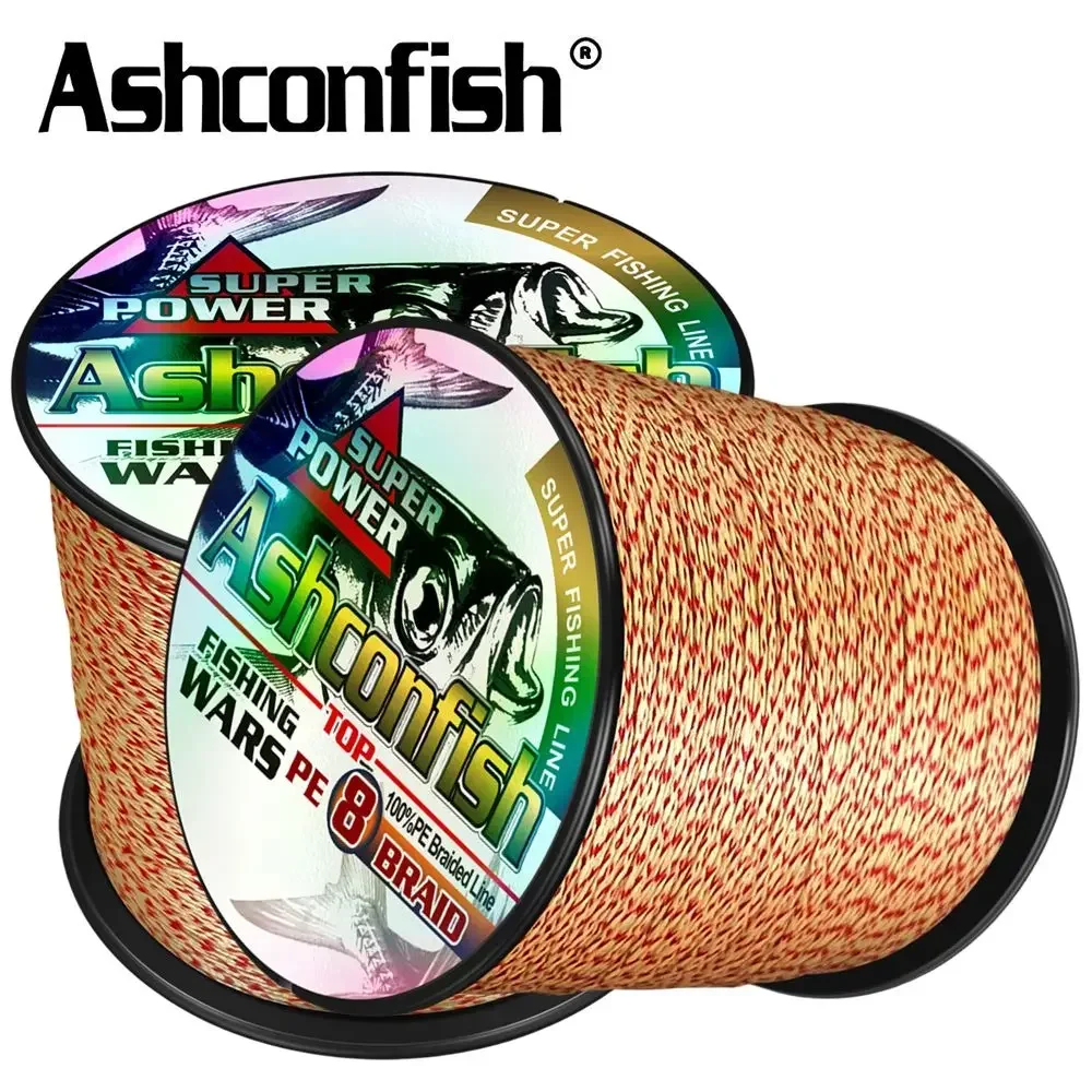 Ashconfish 8 Strands 500M Spot Line Mixed Color Japanese Line PE Multifilamet Braided Fishing Line 6LBs -300LBs Fishing PE Wire