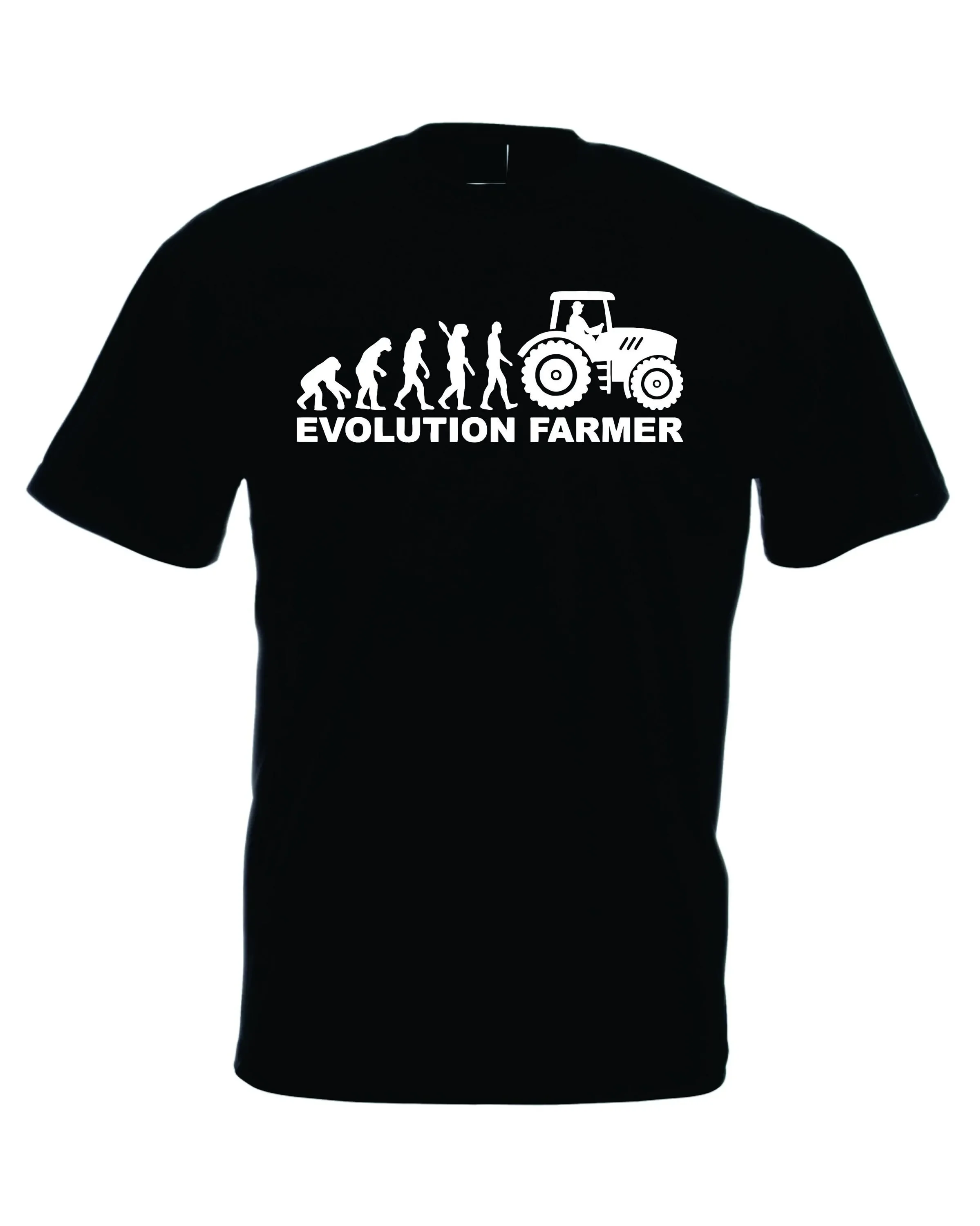 

Evolution To Farmer T shirt Funny Tractor Farm Driver