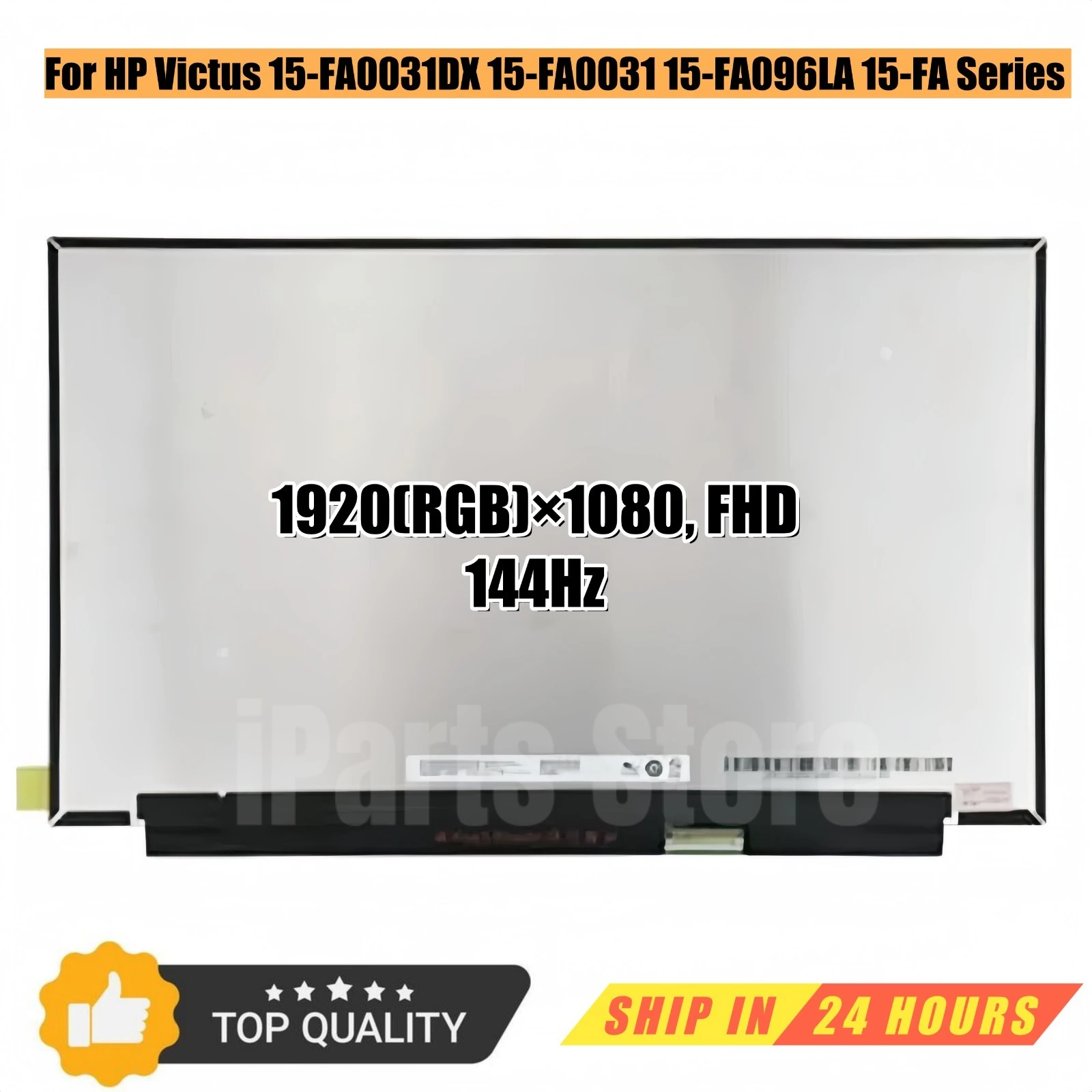 

iParts Replacement New Display for HP Victus 15-FA0031DX 15-FA0031 15-FA096LA 15-FA Series 15.6 inch FHD 144Hz LCD Screen OEM