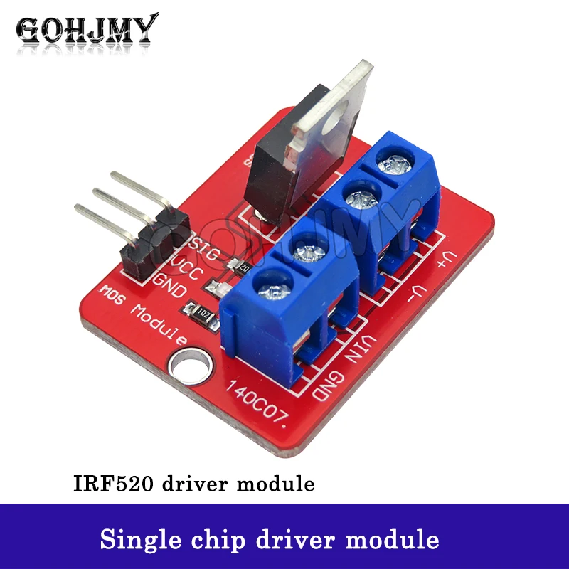 IRF520 driving module MOS transistor Field-effect transistor single chip microcomputer driving module PWM regulation GOHJMY