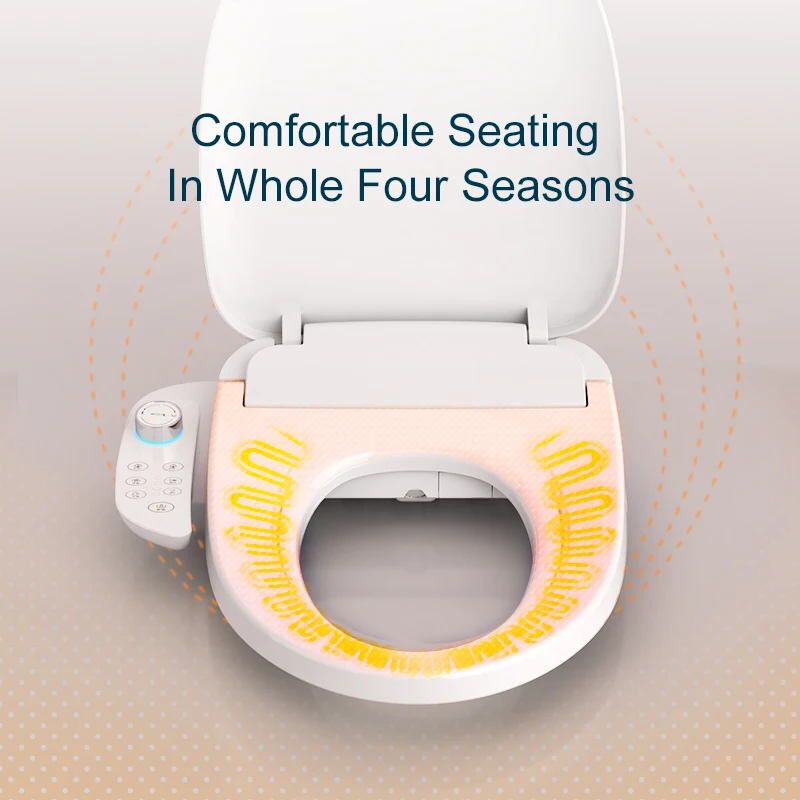 shaped Instant Heating Smart Toilet Seat Multiple Washing Warm Air Drying Electronic Smart Toilet Cover view 5