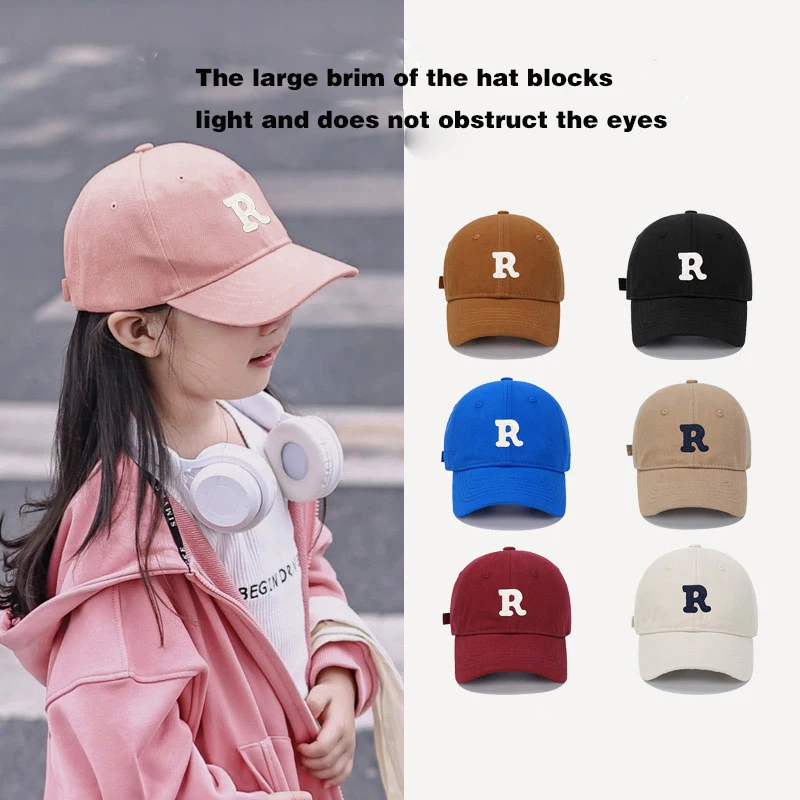 

Children's baseball cap, spring and autumn sun shading hat, thin sun protection duckbill cap for boys and girls