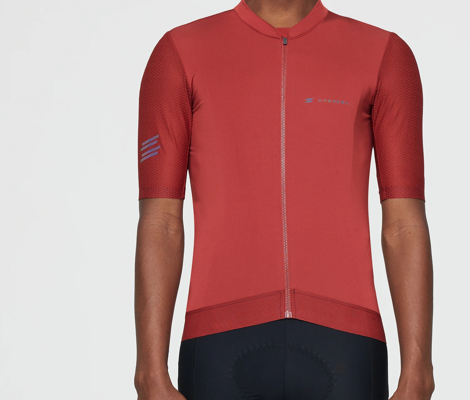 SPEXCEL 2022 Neueste Top-Qualität Kurzarm-Radtrikots Herren Pro Team V 2.5 Race Fit Cut mit letztem Prozess, leicht atmungsaktiv – Detail 9