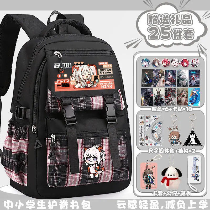 

В наличии аниме Arknight Game 2025 Cos Nian Ling Dusk Shu унисекс 45x30x14 см в японском стиле Campus Sweet Storage школьный портфель подарок