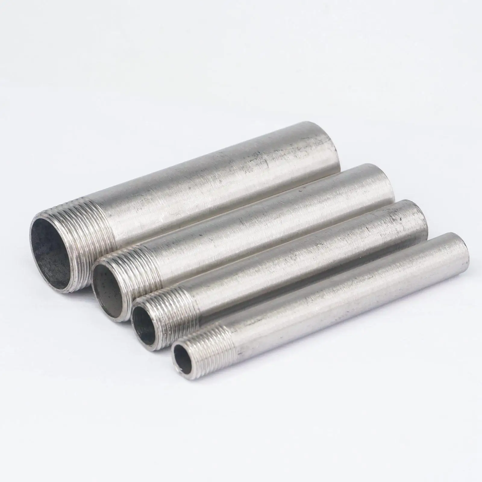 

Length 100mm 1/8" 1/4" 3/8" 1/2" 1" 1-1/4"1-1/2" 2" BSP Male-Welding Equal 304 Stainless Steel Weld Pipe Fitting