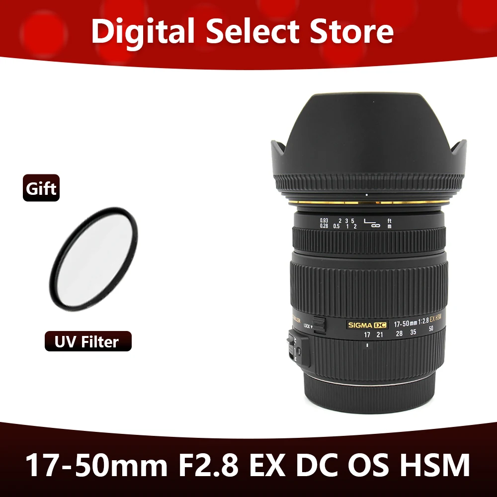 Sigma 17-50mm f/2.8 EX DC OS HSM Lens For Canon mount Nikon Mount