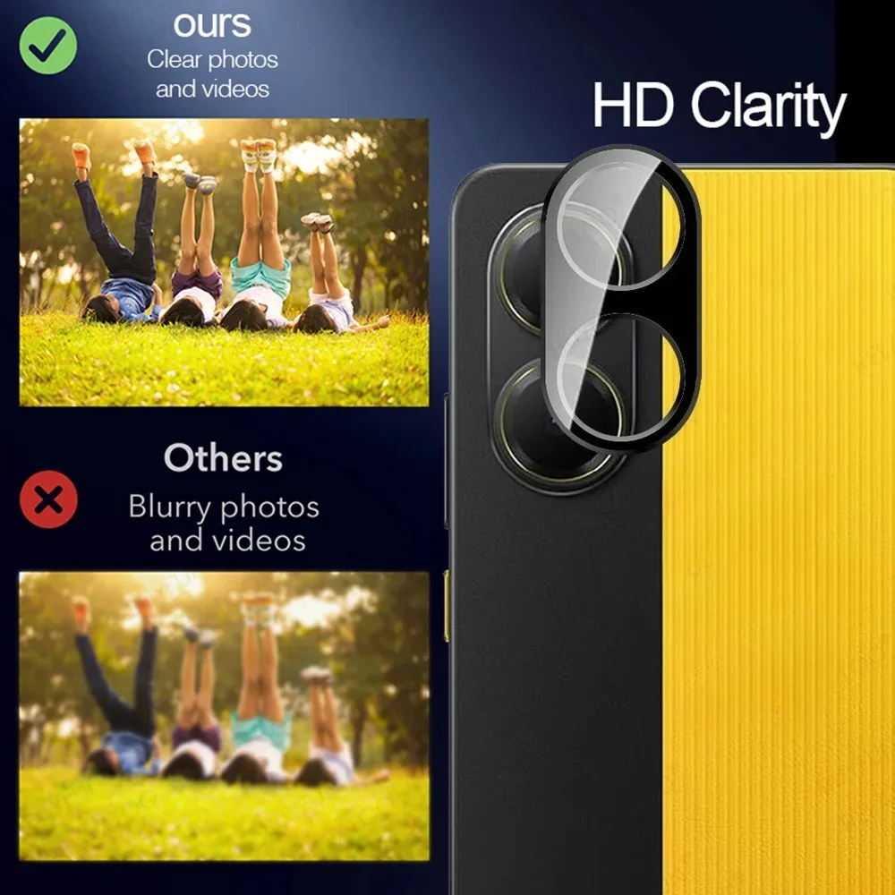 1--5PCS Lens Glas Terug Camera Gehard Glas Protector Film voor Xiaomi PocoX7 Pro/X7 achteruitrijcamera Lens Volledige Cover Krasbestendig