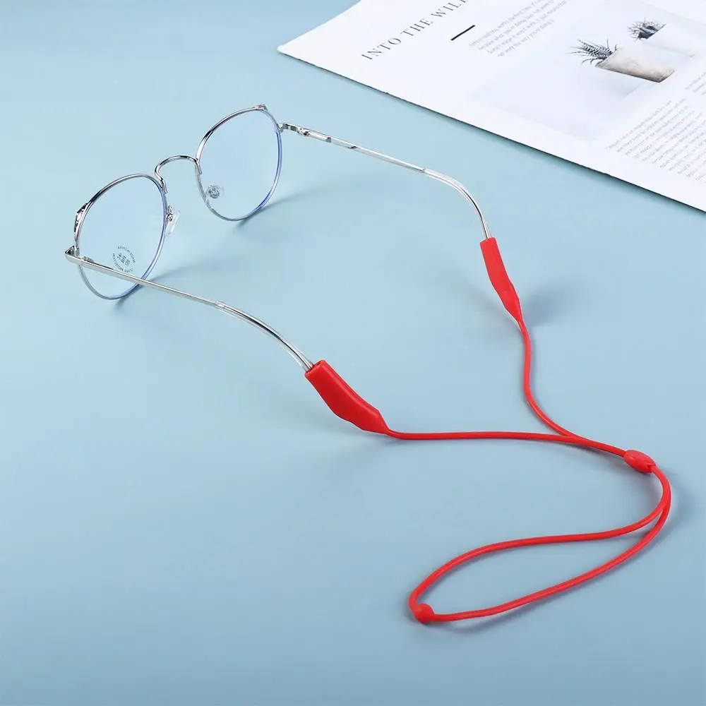 Cadena antipérdida para personas mayores, correas de sujeción, cordón de silicona para gafas, soportes de cordón, cadena para gafas, correas para gafas