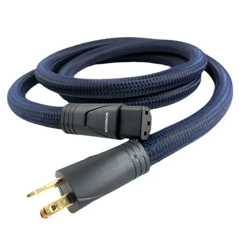 Moessonvoedingskabel Perfect-Oppervlak Koper + (Psc +) Langkorrelige Koper (Lgc) Hifi-Audioversterker AC-Netsnoer Us/Eu-Stekker - afbeelding 1