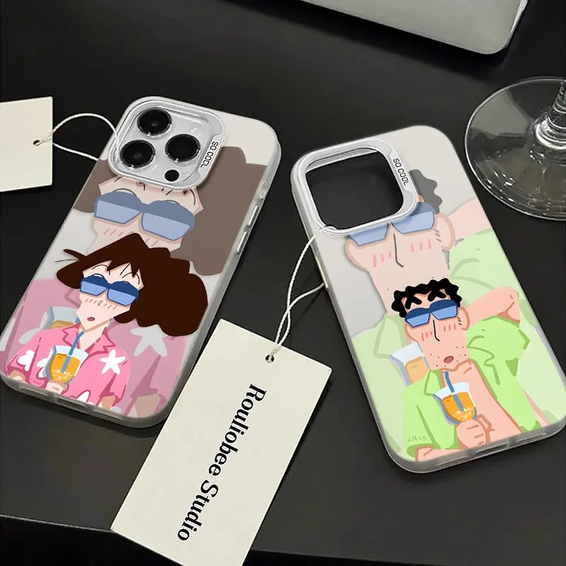 Чехол для телефона Crayon Shin - Chan Parents для Samsung Galaxy S23 S24 S25 Ultra S21 S22 FE Plus Samsung A54 A53 A55 A33 A34 A35 Funda
