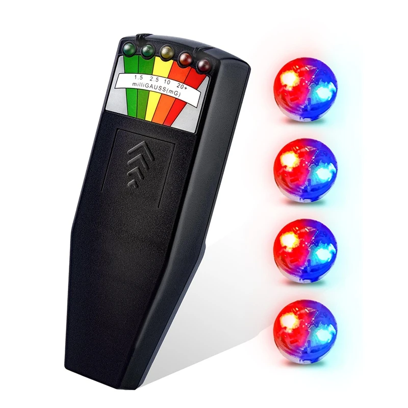 Medidor EMF, kit de equipo de caza fantasma, detector EMF LCD de equipo paranormal para inspecciones en el hogar, la oficina y al aire libre