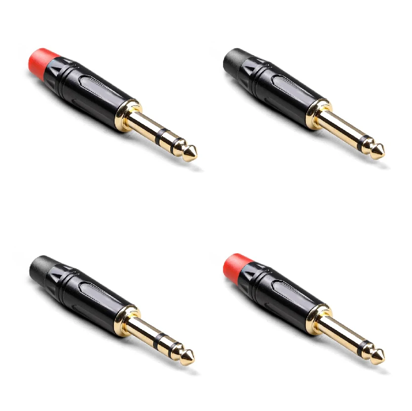 

2/3 Pole Mono/Stereo Audio Jack Plug Male 6.35MM Connector Welding Line HeadPhone Metal Adapter