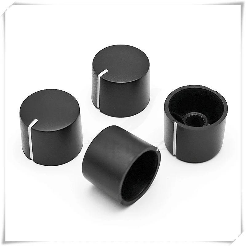 10PCS 20×16 Plastic Straight Body Knob Cap Potentiometer Knob Cap Power Amplifier Volume Knob Cap Flower Shaft 6MM