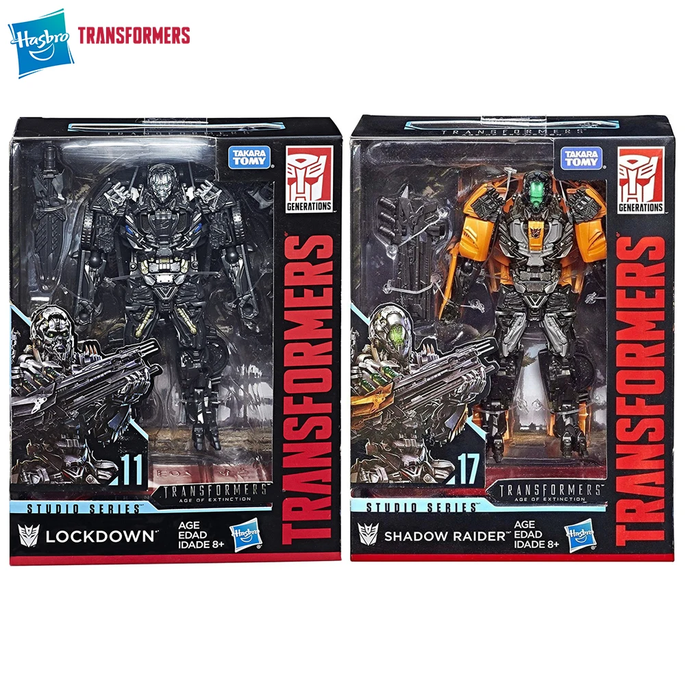 In-Stock Hasbro Transformers Studio Series SS-11 Lockdown & SS-17 Shadow Raider Deluxe Class Action Robot Model Figure Gift Toys