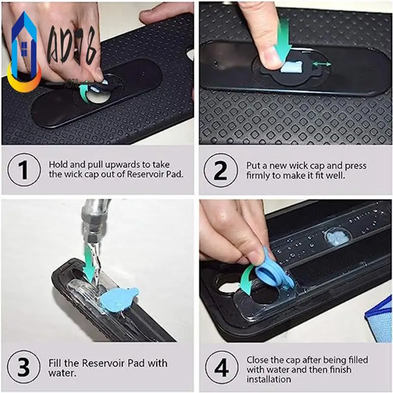 

AD78-Mop Cloth Water Tank And Water Wick Cap For Irobot Braava 320 380 380T 390 390T Mint 4200 5200 5200C Robot Vacuum Accessori