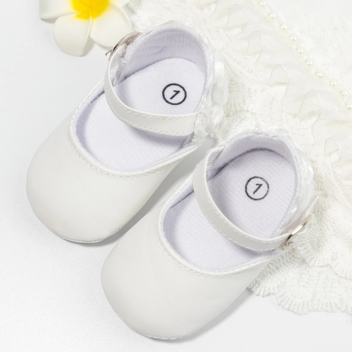 Chaussures de princesse avec nœud mignon pour bébé fille de 0 à 18 mois, souples et astronomiques, pour nouveau-né