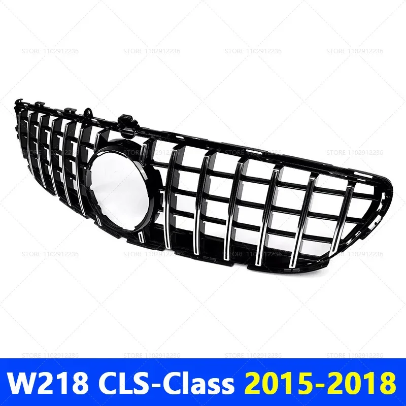 

for 2015-2018 W218 CLS-Class Mercedes Benz CLS260 CLS300 CLS320 CLS350 CLS400 GT Front Grill Grille Frame Upper Bumper Hood Mesh