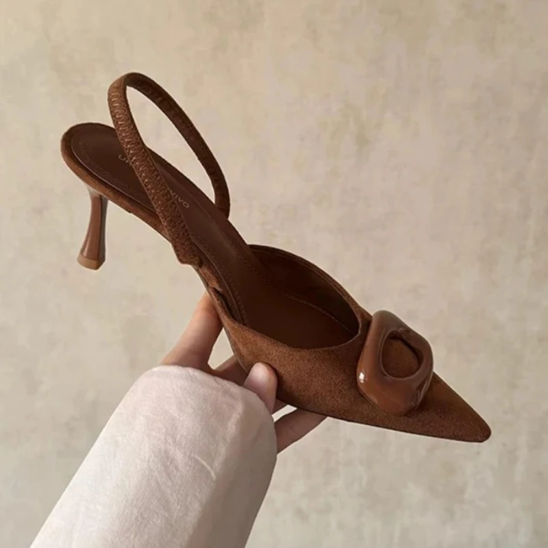 

Женские туфли-лодочки на высоком каблуке с острым носком, дизайнерские, модные, летние, сексуальные, роскошные, 2026