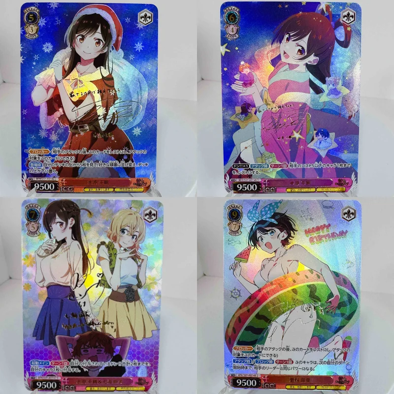 ACG Cards Ichinose Chizuru Sarashina Ruka Self Made Anime Game Characters Collection DIY Toys Gifts Color Flash Cards WS Style