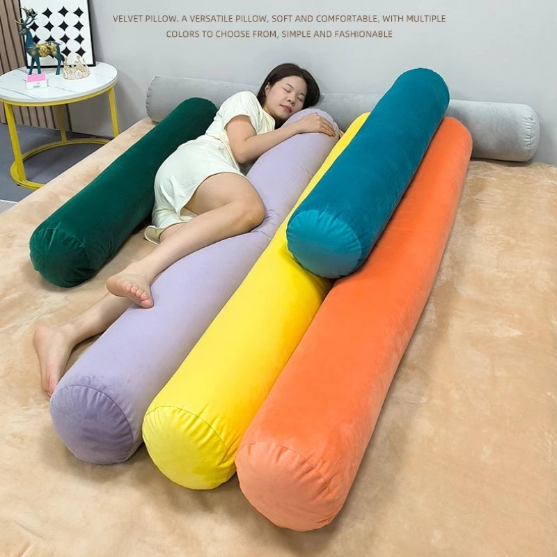 (Without Core）Candy Cylindrical Pillow Covers Cervical Pillow Case Neck Support Bed Sofa Waist Pillowcase 20x100cm/20x150cm