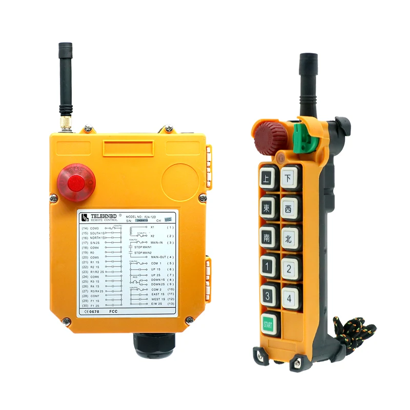 

F24-10D 2 Speed 1 transmitter and 1 receiver 10 channels Hoist crane remote control wireless radio Uting remote control