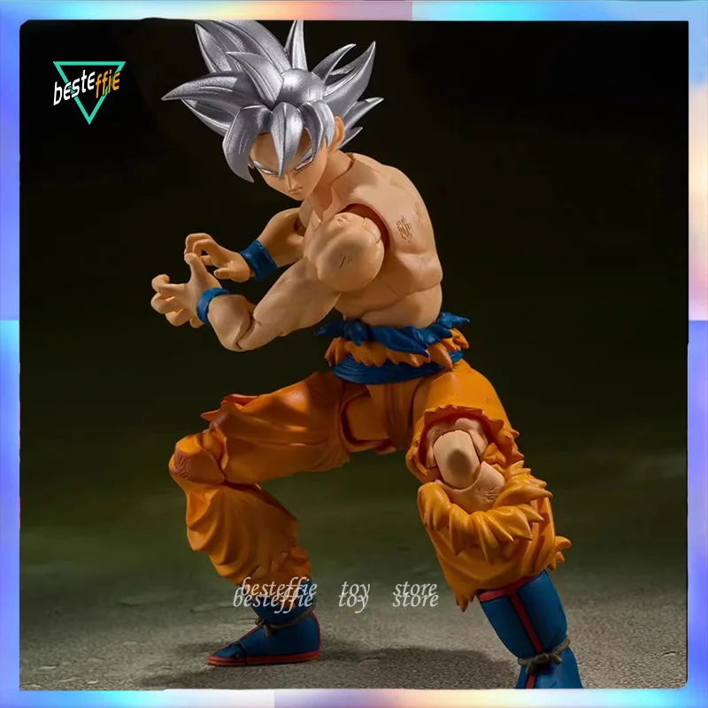 Original Bandai Dragon Ball Anime Figures 15cm Dragon Ballultra Instinct Son-goku Sliver Hair Version Action Figure Boy Toy Gift