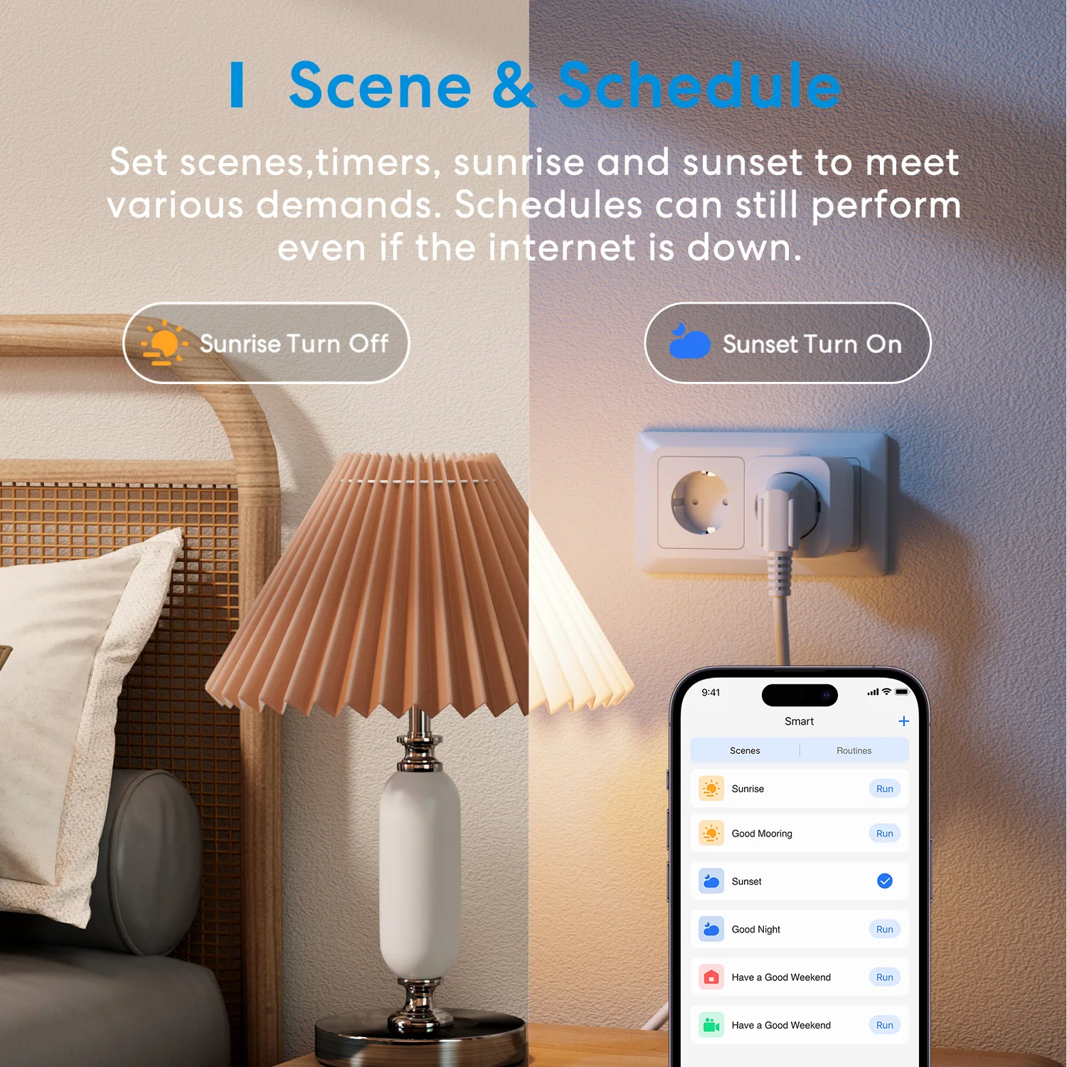 Meross 16A WiFi  HomeKit Smart Plug EU Standard  Socket APP Remote/Voice Control Timing Function Support Alexa Google Home