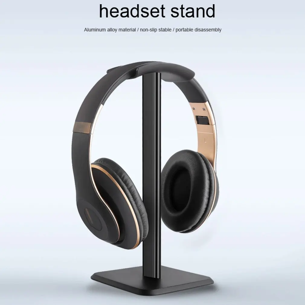 Alloy Headphone Stand Holder Rack Support Gamer Headset Stand Aluminum Black Bluetooth Earphone Hanger PC Gaming Accessories