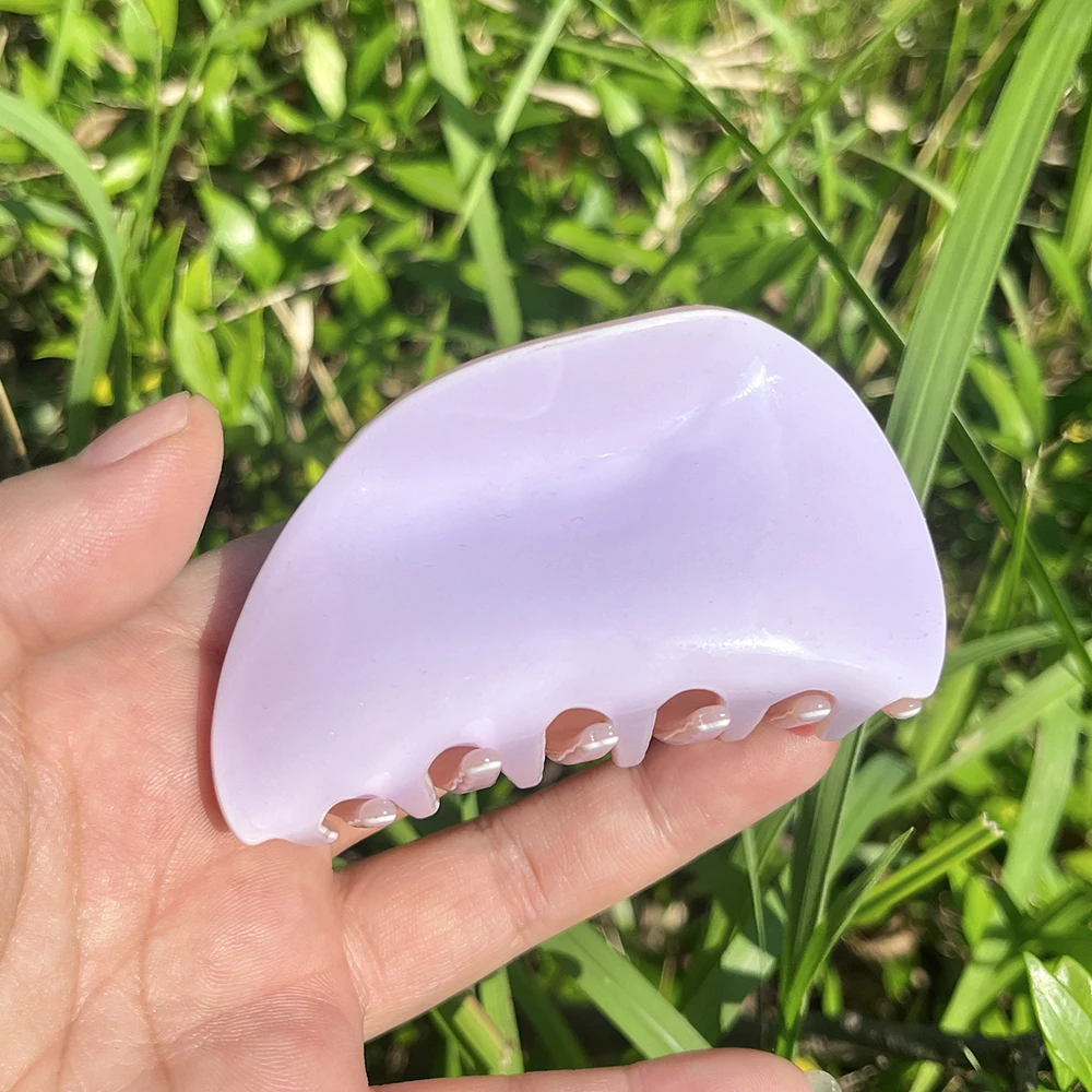 

Temperament Purple Large Size Acrylic Geometric Hair Clip Claw For Women Ponytail Barrettes Hairpin Fashion Hair Accessories