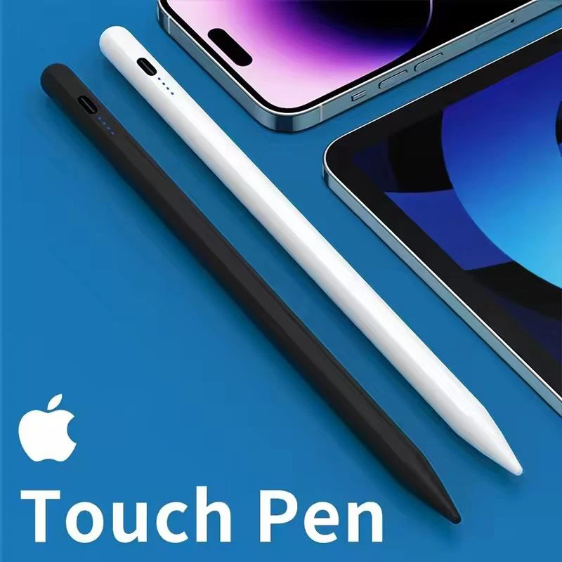 

Стилус для iPad 2018-2024, магнитная зарядка, защита ладони, быстрая зарядка через USB-C, совместимая с iPad Pro/Air/Mini.