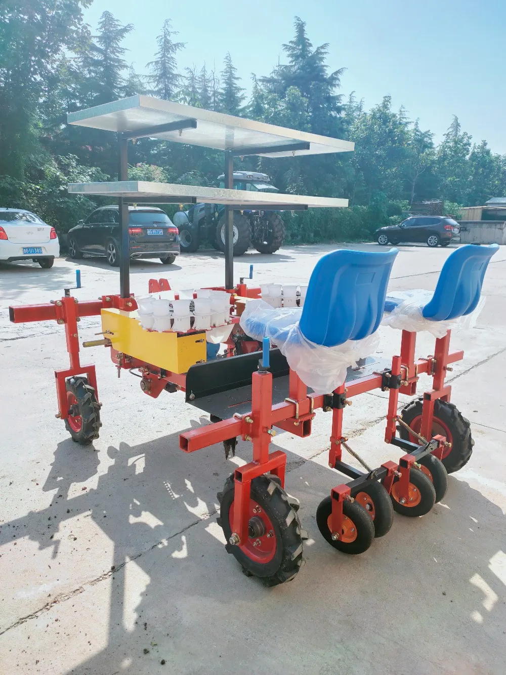 Vegetable Seedling Transplanting Machine Pepper, Pine Tree, Onion Seedling Transplanter Machine view 4