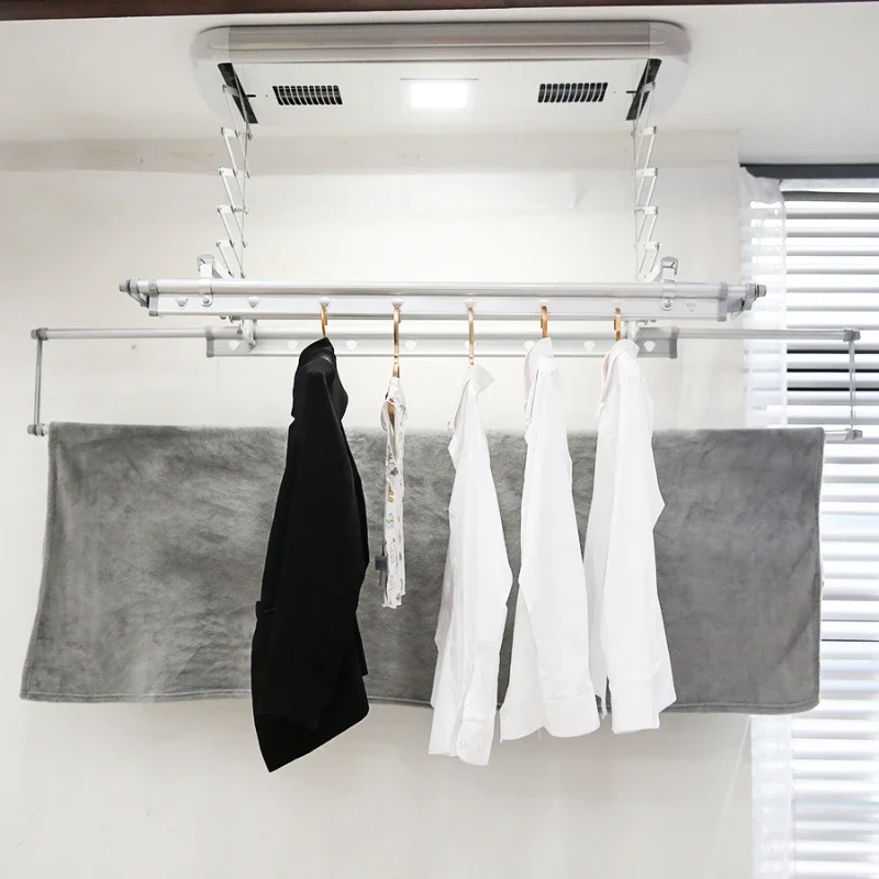 

home custom automatic hot air ceiling wall mounted laundry dryer rack clothes folding hangers machine foldable cloth dry