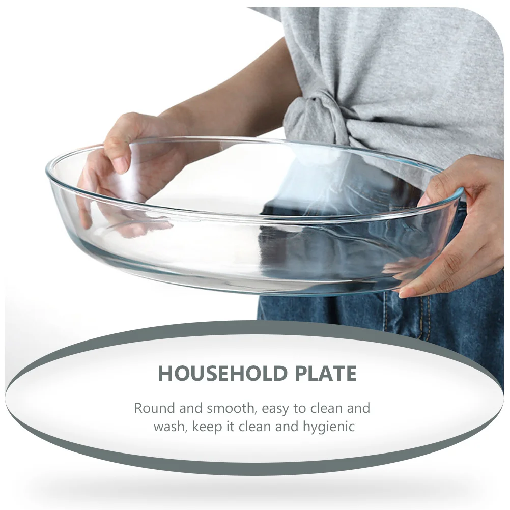 

Glass Baking Pan Household Oven Safe Fruit Salad Serving Bowl for Hot Cold Cuisine 128 Serving Plate Baking Dish
