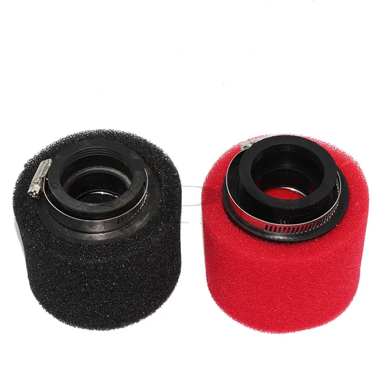 35mm 38mm 42mm 45mm 48mm 50mm stright and Bend Elbow Neck Foam Air Filter Sponge Cleaner Moped Scooter Dirt Pit Bike cycle