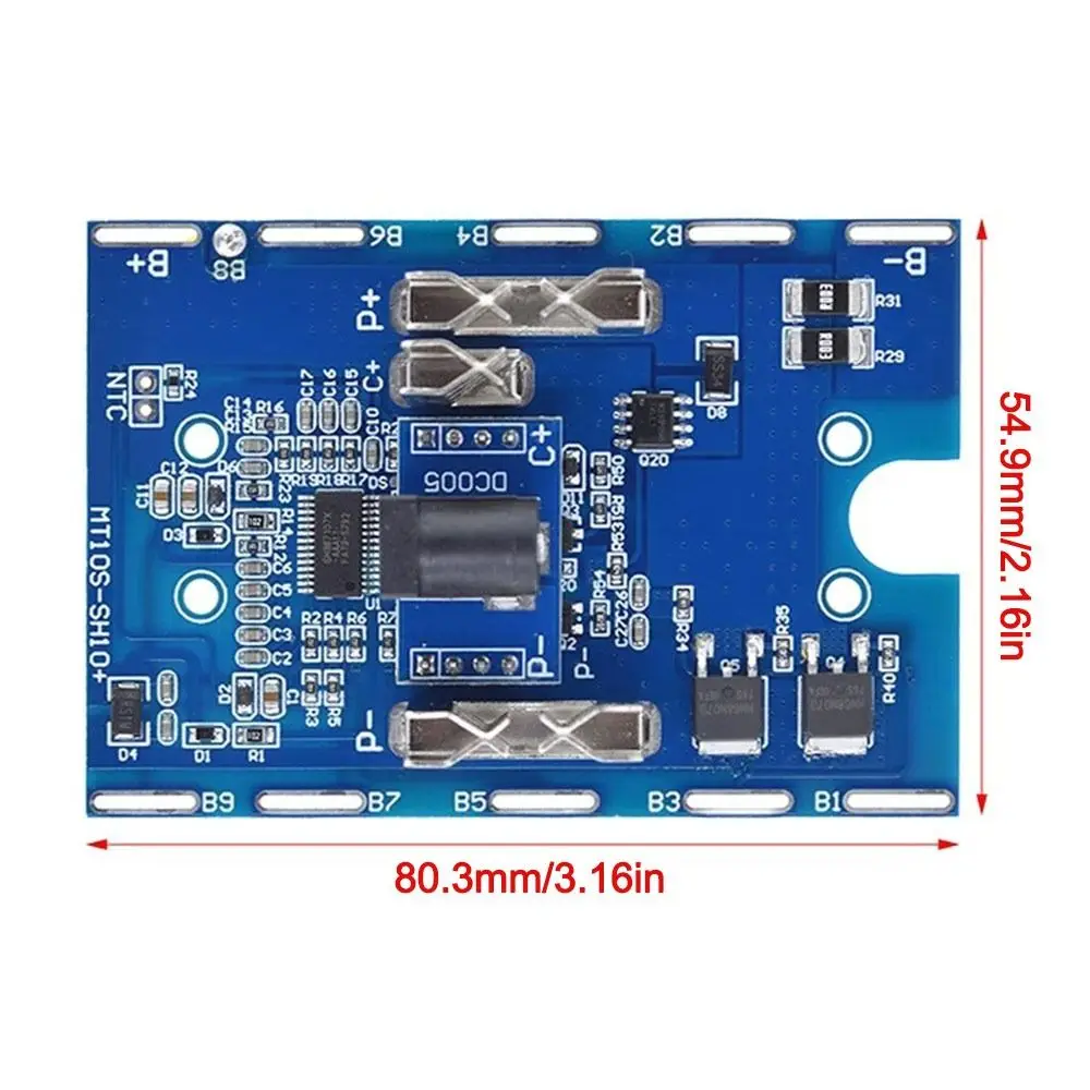 42V 30A Battery BMS Overcharge Protection Temperature Protection Electric Drill Battery Board Balancing Battery Charging Board