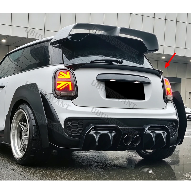 Für MINI F56 COOPER/S/JCW Mittlerer Carbon-Heckflügel Kofferraumspoiler Heckspoiler Abdeckung Auto-Zubehör