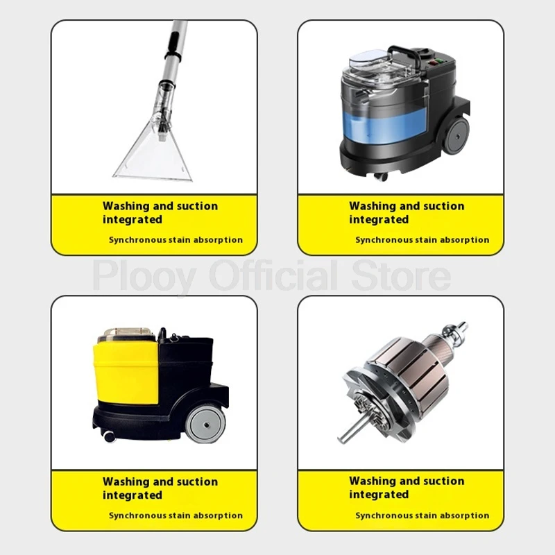 1500W Multi functional Carpet Sofa Cleaner Auto Carpet Mattress Steam Cleaner 14L Wet Dry Use For Home Commercial Deep Cleaning