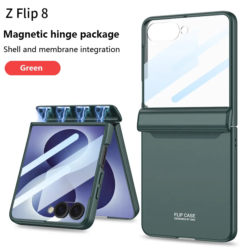 Magnetic Hinge Phone Case For Samsung Galaxy Z Flip 8 Flip8 Flip8 5G Protective Fashion Mobile Phone Back Cover