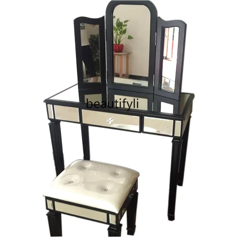 

pg46Fashion fine makeup set bedroom small apartment solid wood dressing table design