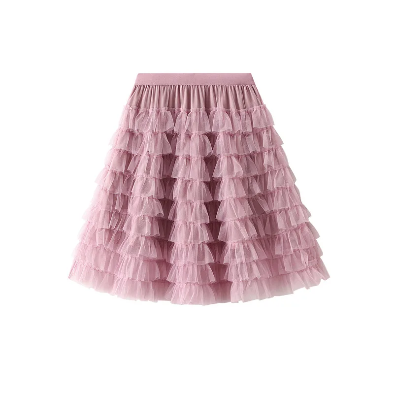 

Idopy Women's Tulle Tutu Skirts Tiered Skirt Petticoat Pleated A Line Ruffles Mini Above Knee Skirts