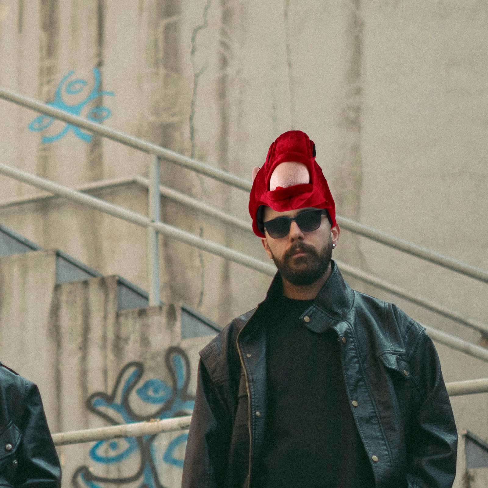 

Horse Head Hat Unique Mascot Headwear for 2026 New Year Party Stage Performance Animal Cosplay Accessory Horse Mask Hat